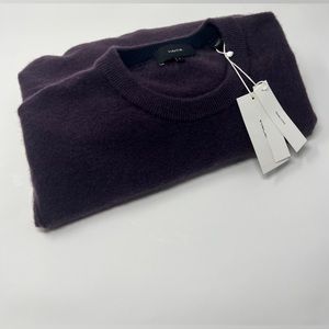 Plum Size Large Cashmere Vince Crew Neck sweater